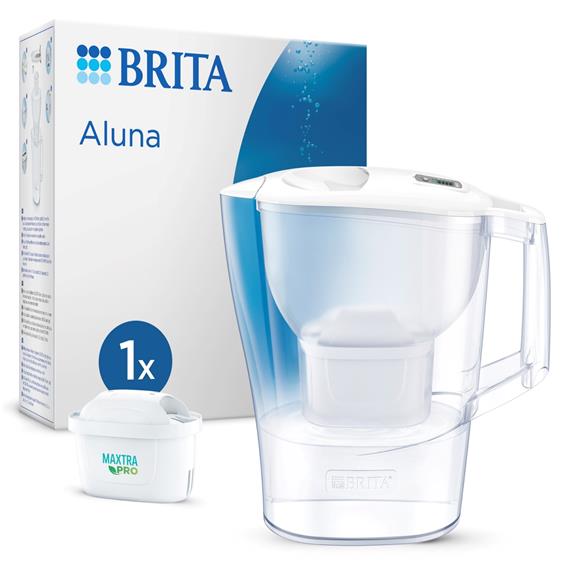 Brita Jarra Filtrante Aluna Blanca 2.4L+ Filtro Maxtra Pro