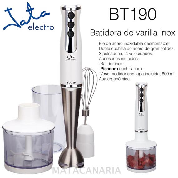 JATA BT190 BATIDORA PIE ACERO 800W