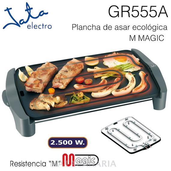 JATA GR555A PLANCHA DE ASAR 2500W 460X280MM