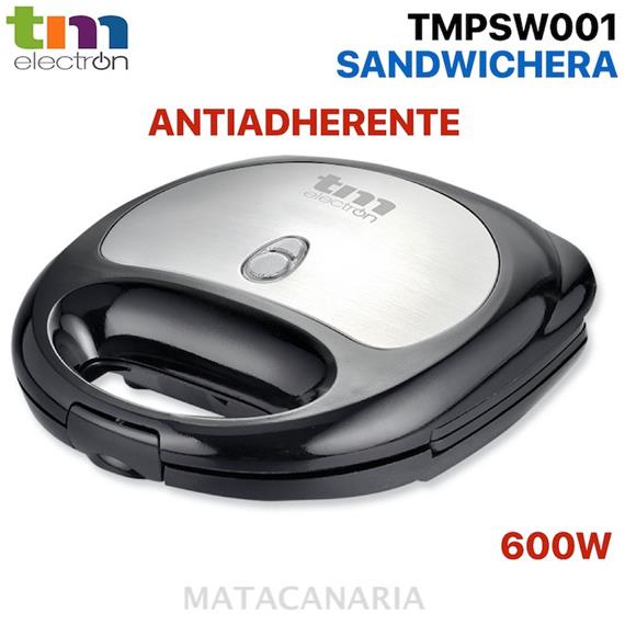 TM ELECTRON TMPSW001 SANDWICHERA X2 ACERO INOX 600W