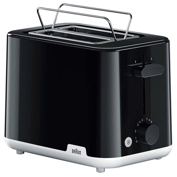 Braun HT1010BK Tostador 900w 2 Ranuras Negro