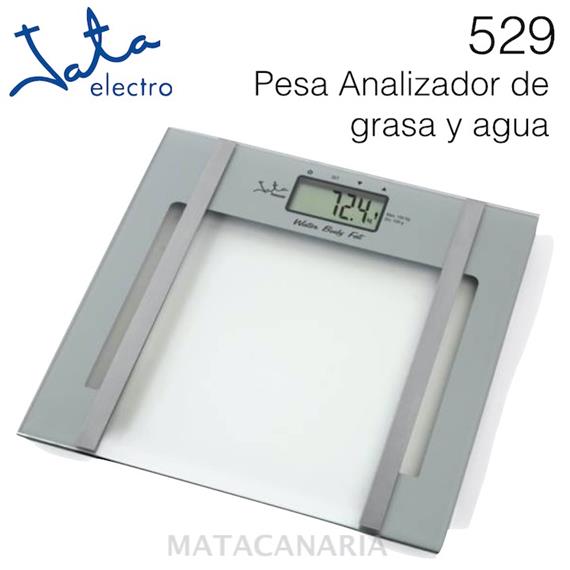 JATA DC529 BÁSCULA BODY FAT CRISTAL 150KG