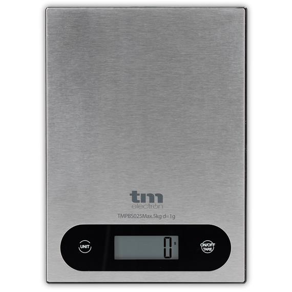 TM Báscula Cocina 5Kg Acero Inox (TMPBS025)