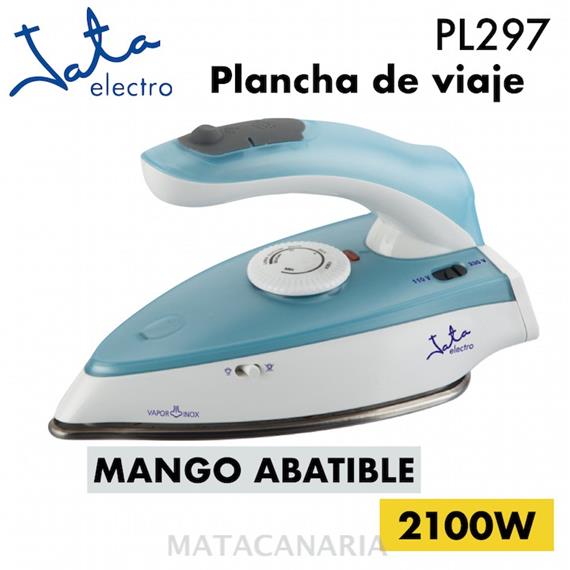 JATA PL297 PLANCHA VAPOR VIAJE PLEGABLE INOX 110-220V