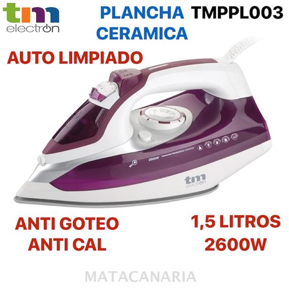 TM ELECTRON TMPPL003 PLANCHA A VAPOR CERAMICA 2600 W