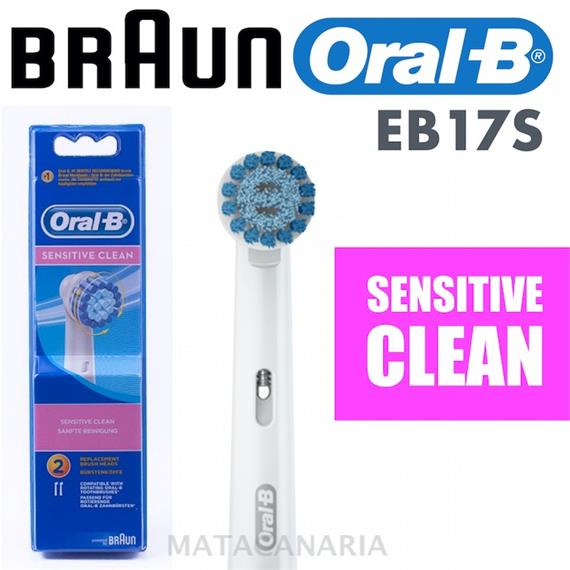 BRAUN EB-17-3 REPUESTO CEPILLO CABEZAL SENSITIVE CLEAN