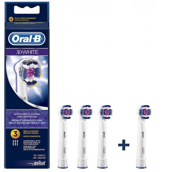 BRAUN ORAL-B EB-18P (3+1) REPUESTO 3D WHITE