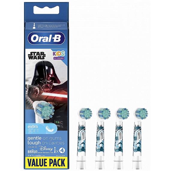 Braun Oral-B EB10S (4) Cabezales de Recambio StarWars