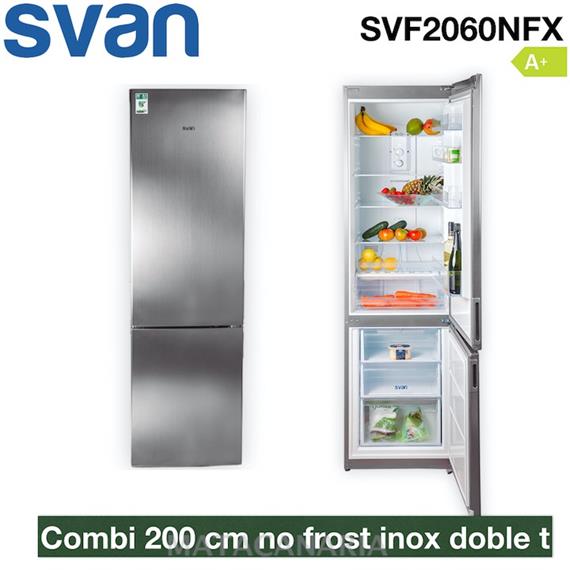 SVAN SVF2060NFX FRIGO COMBI 200 CM A+ INOX