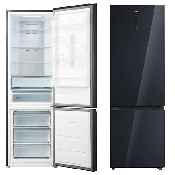 SVAN SVF188CN 186X60CM FRIGO A++ CRISTAL BLACK