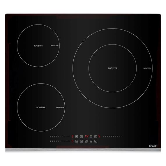 SVAN SVI6393 PLACA INDUCCIÓN 7200W 59X52X6CM CRISTAL