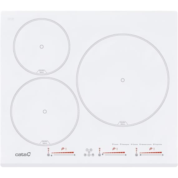 Cata INSB6030WH Encimera 3F Induccion Blanca