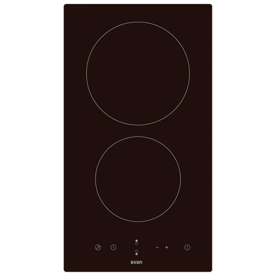 Svan SV2301 Vitrocerámica 2F 50cm Cristal Negro