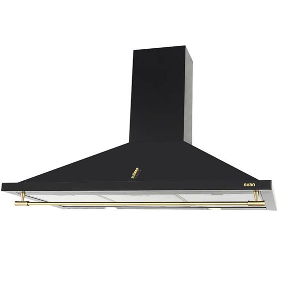 SVAN SVCP9652RN  CAMPANA PIRÁMIDE A 98X90X50 CMS BLACK