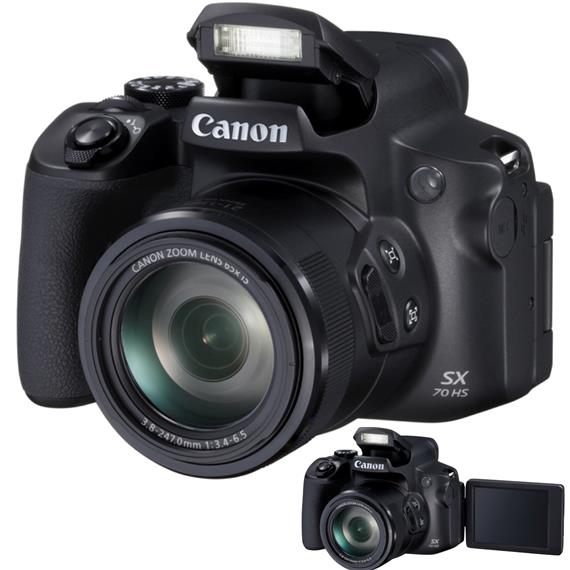 Canon Powershot SX70 HS 65X ZOOM 4K ULTRA HD Negra