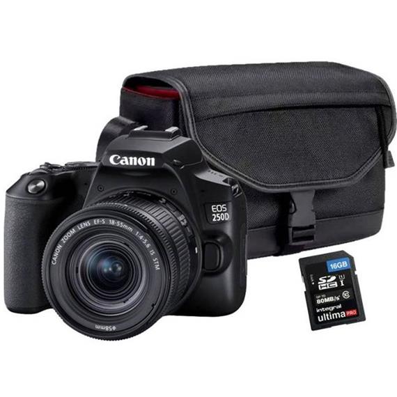 CANON EOS 250D +18-55mm DC III 24MP 4K WIFI LCD-360º KIT