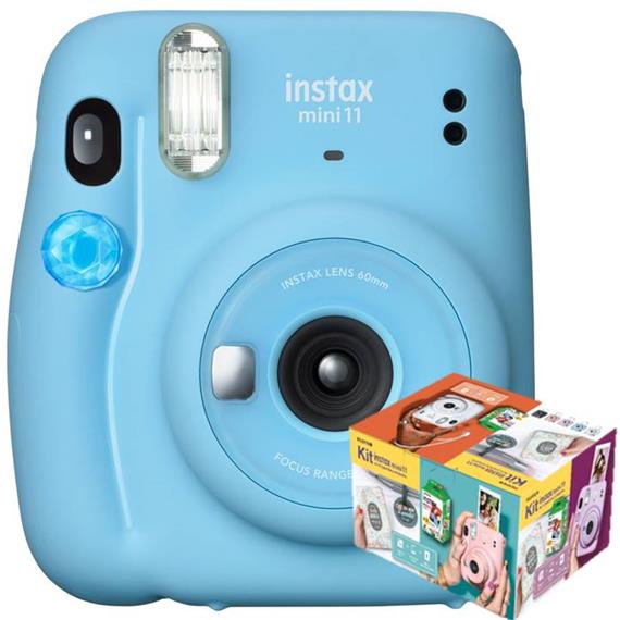 FUJIFILM INSTAX MINI 11 SKY BLUE KIT (20 FOTOS + ÁLBUM)