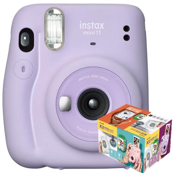 FUJIFILM INSTAX MINI 11  Wonderful Lila KIT (20 FOTOS + ÁLBUM)