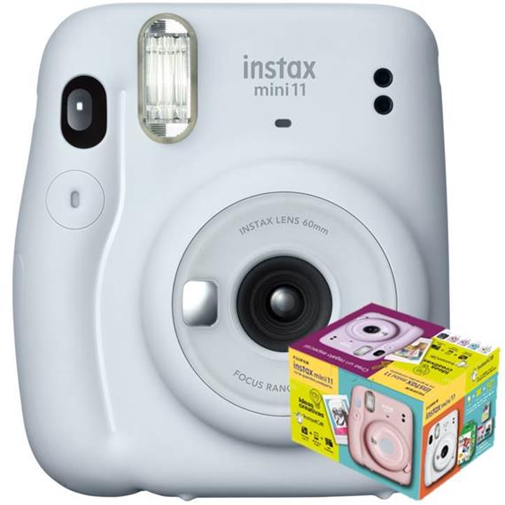 FUJIFILM INSTAX MINI 11 ICE Blanco KIT (20 FOTOS + ÁLBUM)