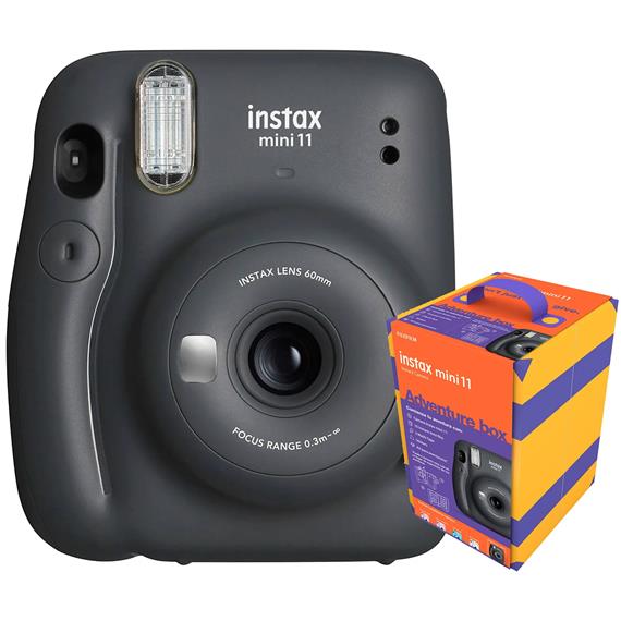 FUJIFILM INSTAX MINI 11 KIT Charcoal Gray  (10 Hojas+3 Cintas+Etiquetas)