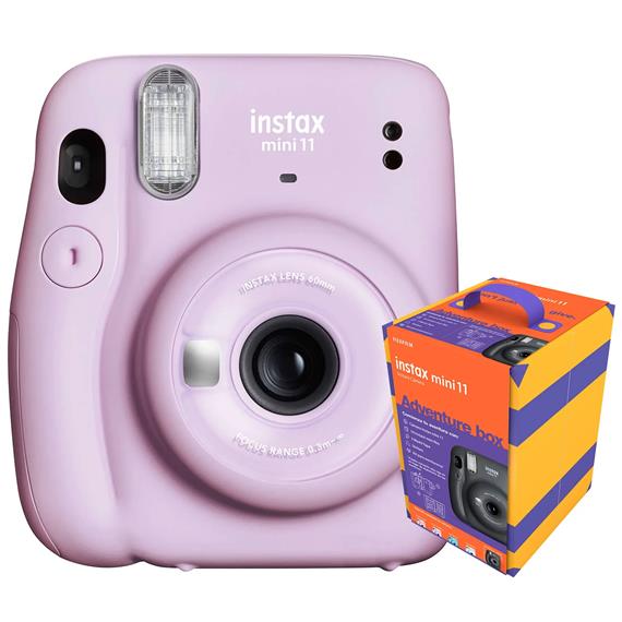 FUJIFILM INSTAX MINI 11 Kit Adventure Box Lilac (10 Hojas+ 3 Cintas+ Etiquetas)