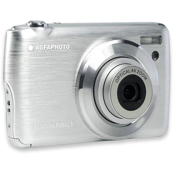 Agfa DC8200 Plata Cámara con 18 Mpx 8x Zoom Recargable