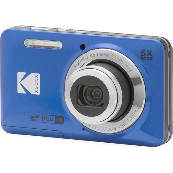 Kodak Pixpro FZ55 Cámara Digital 16 MPx con Batería de Litio Azul + Funda Regalo