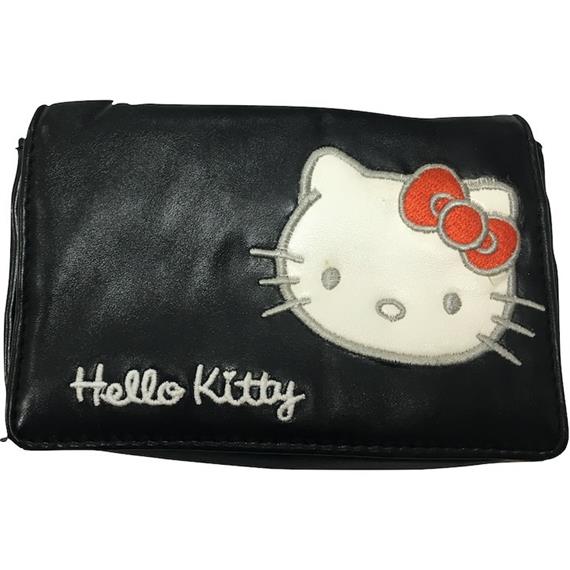 FUNDA HELLO KITTY POUCH CASE BLACK