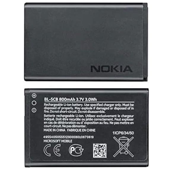 Nokia BL-5CB Batería 800mAh Li-ion