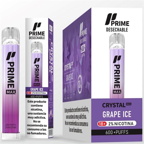 Prime Max Crystal Vaper Grape Ice 800 puff