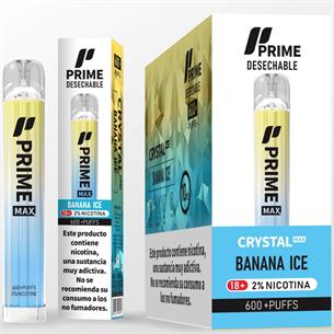 Prime Max Crystal Vaper Banana Ice 800 puff