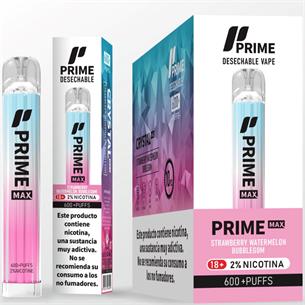 Prime Max Crystal Vaper Strawberry Watermelon Blubble Gum 800 puff