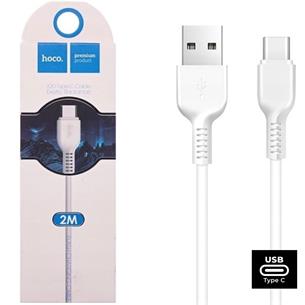 Cable USB a USB-C 2 metros Hoco X20 Flash Blanco