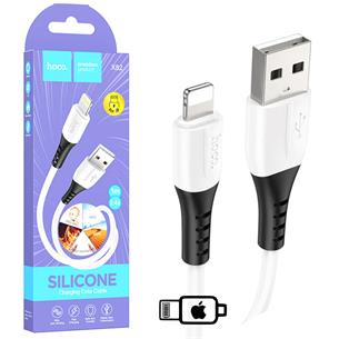 Cable USB a Lightning 1 metro 3Amp Hoco X82 Silicona Blanco