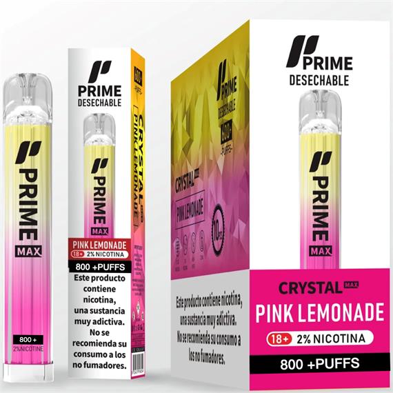 Prime Max Crystal Vaper Pink Lemonade