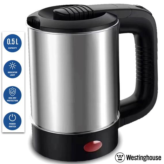 Westinghouse WKWK001 Hervidor de Viaje 0.5L con 2 Tazas