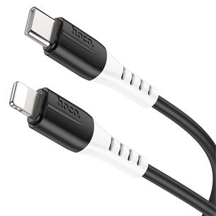 Cable USB tipo-C a Lightning 1 metro 3Amp Hoco X82 Silicona Black