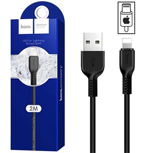 Cable USB a Lightning 2 metros Hoco X20 Flash Negro