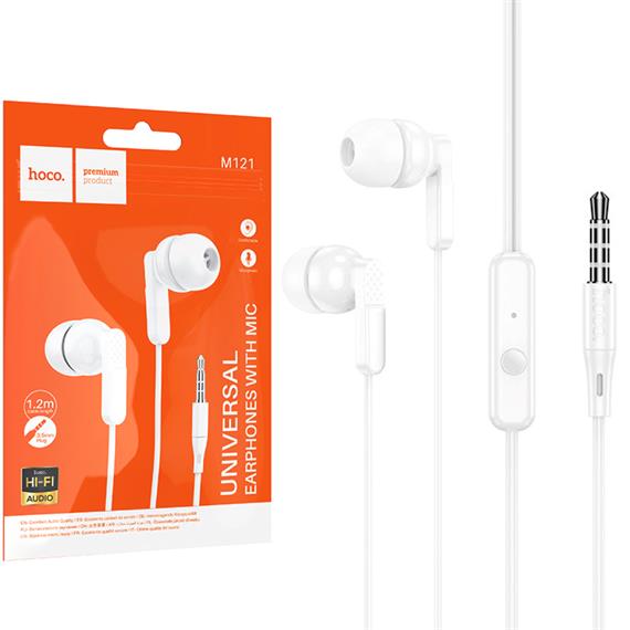 Hoco M121 Bright Earphone con Micro White