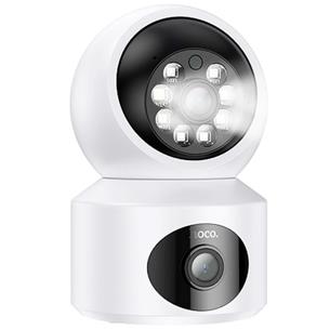 Hoco DI53 Cámara de Seguridad HD Wifi 360º con Doble Lente