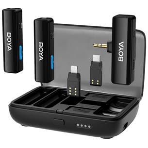 BOYA Boyalink Kit con 2 Micrófonos 2.4 GHz y Adaptador Multi Conexión