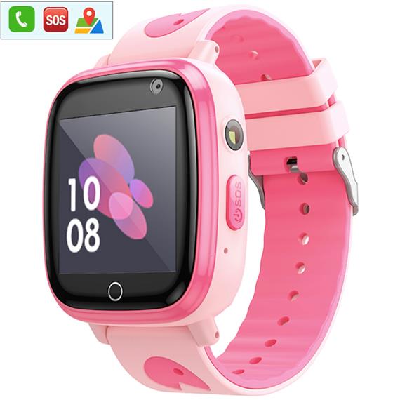 Hoco Y100 2G Children SmartWatch para Niños con llamadas Bluetooth Rosa