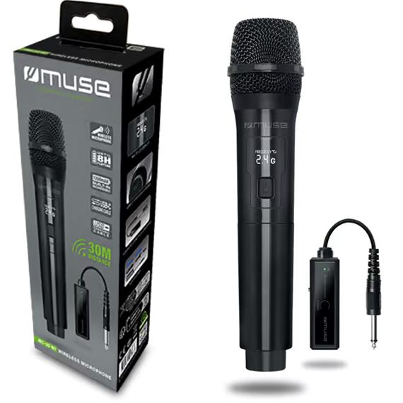 Muse MC30WI Micrófono Inalámbrico 2.4 G Recargable