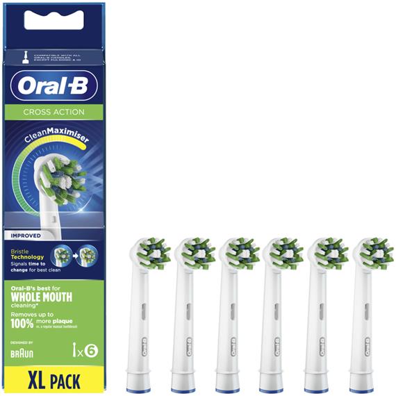 Braun Oral B  EB50-6 Cross Action 6 Und Cabezales de Recambio