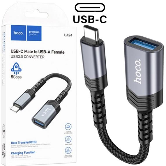 Hoco UA24 Adaptador OTG de USB-C a USB-A 3.0