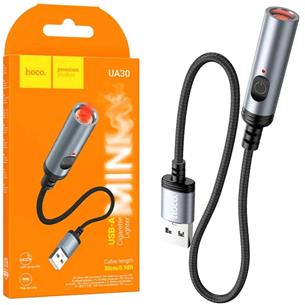 Hoco UA30 Mechero para Coche con Conexión USB-A y cable 30cm