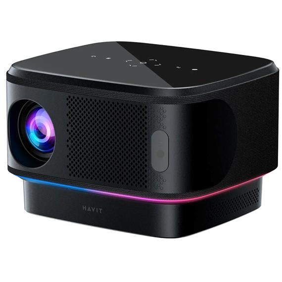 Havit PJ300 Pro Proyector Full HD, 550 Lúmenes, Android TV y WIFI 6