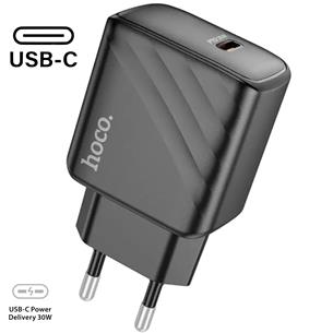 Cargador USB-C Hoco CS22 PD 30W Negro