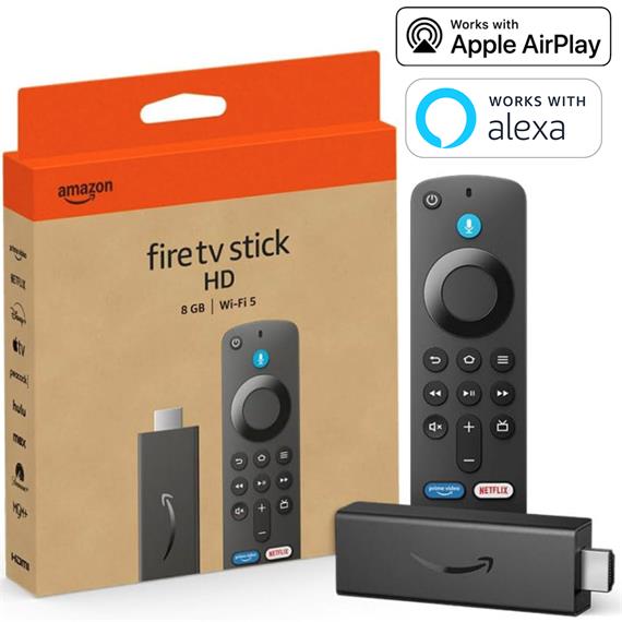 Amazon Fire Tv Stick HD 2024 con mando de Voz Alexa