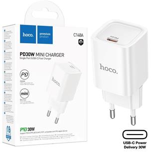 Cargador USB-C 30W Hoco C146A PD30W Blanco